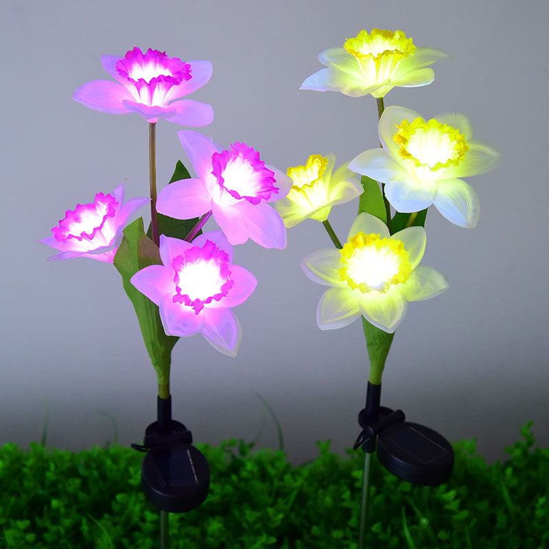 Artificial Daffodil Flower Lawn Outdoor Light