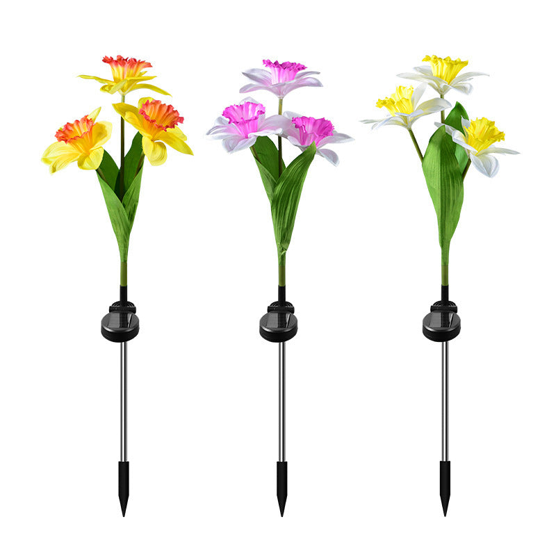 Artificial Daffodil Flower Lawn Outdoor Light