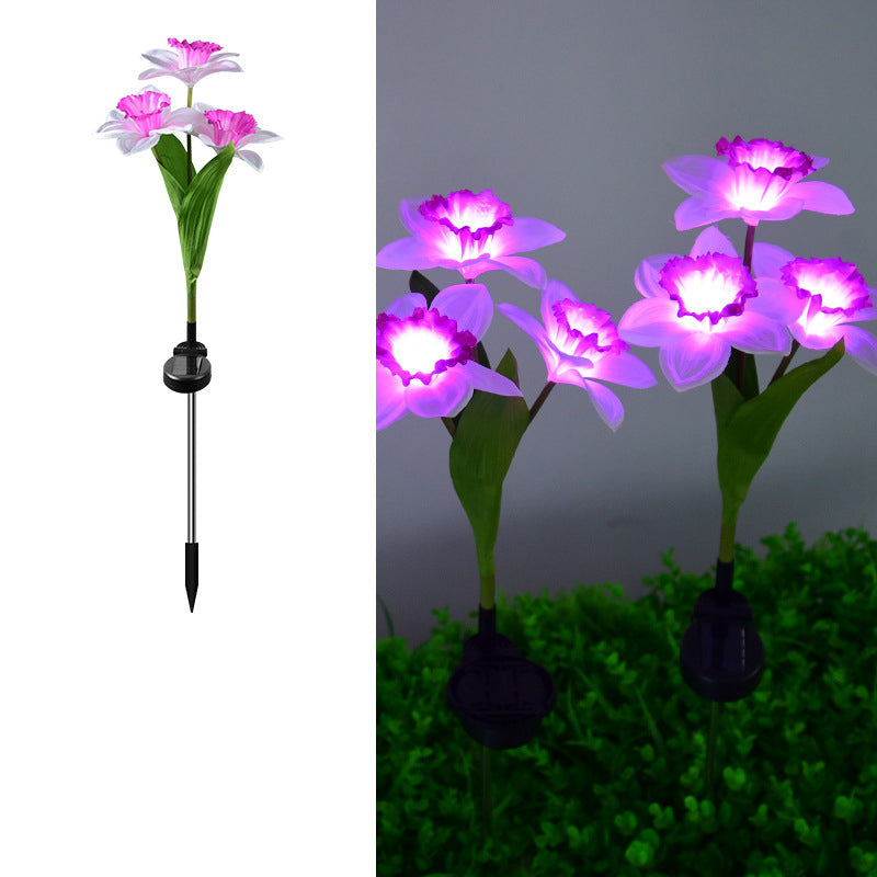 Artificial Daffodil Flower Lawn Outdoor Light