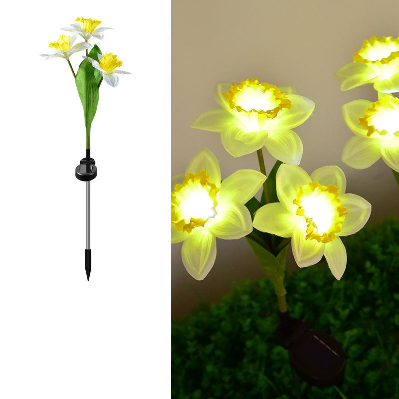 Artificial Daffodil Flower Lawn Outdoor Light