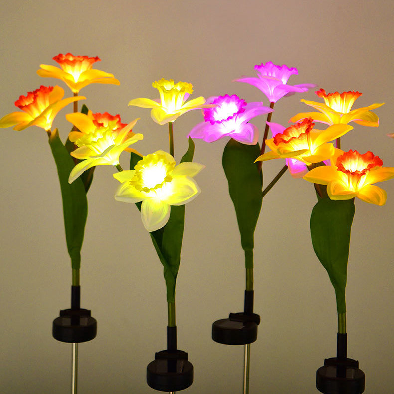 Artificial Daffodil Flower Lawn Outdoor Light