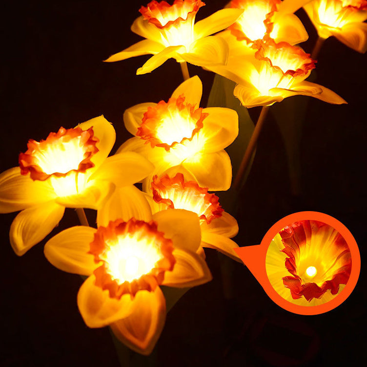 Artificial Daffodil Flower Lawn Outdoor Light