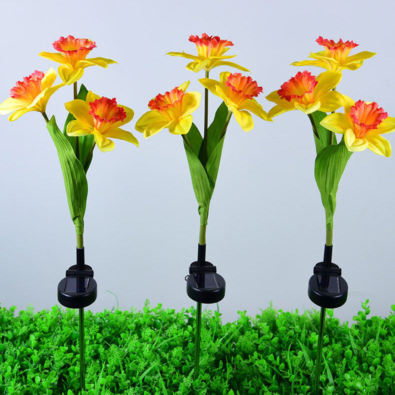 Artificial Daffodil Flower Lawn Outdoor Light