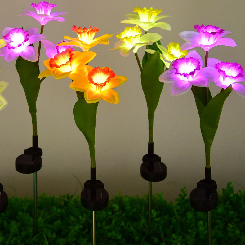 Artificial Daffodil Flower Lawn Outdoor Light