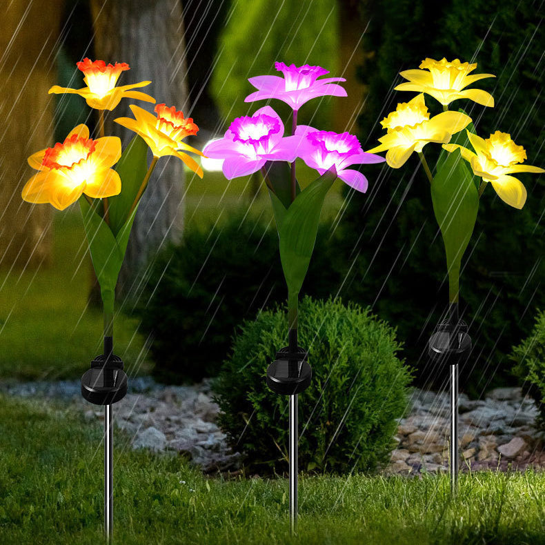 Artificial Daffodil Flower Lawn Outdoor Light