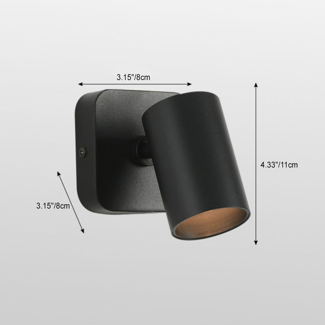 Iron Aluminum Cylinder Rotatable Wall Lamp