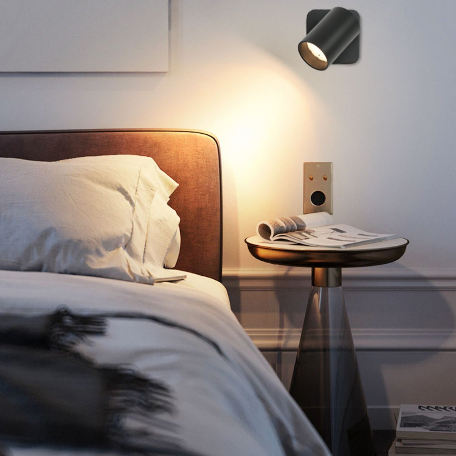 Iron Aluminum Cylinder Rotatable Wall Lamp
