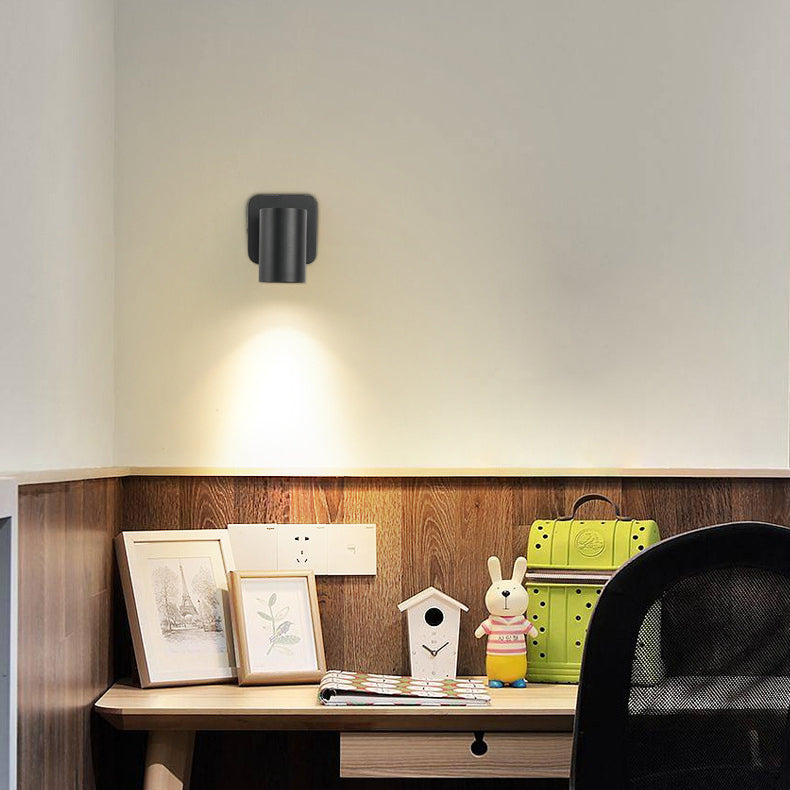 Iron Aluminum Cylinder Rotatable Wall Lamp