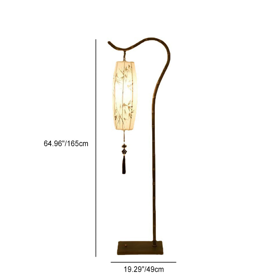 Traditional Chinese Zen Bamboo Floor Lamp