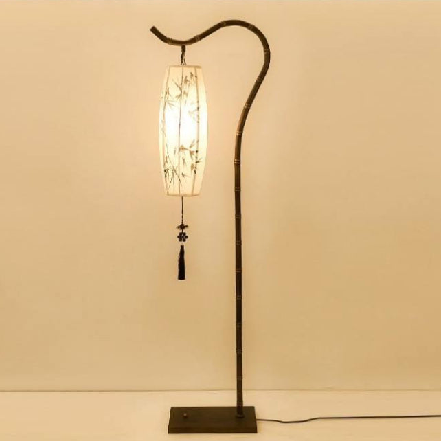 Traditional Chinese Zen Bamboo Floor Lamp