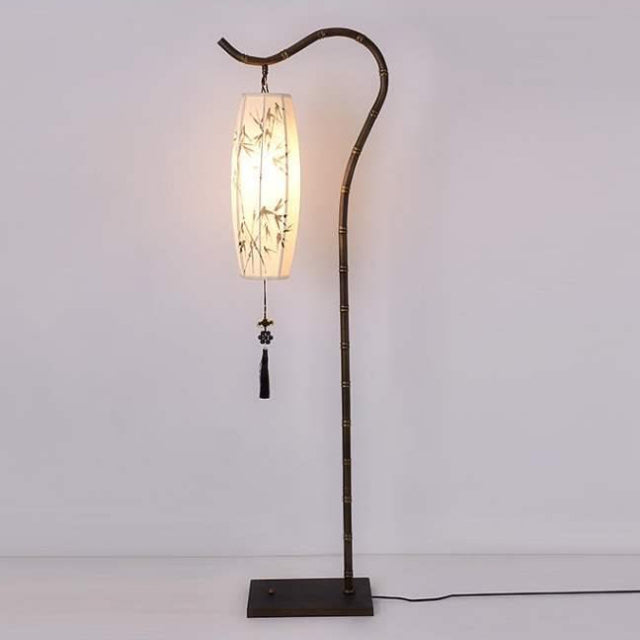 Traditional Chinese Zen Bamboo Floor Lamp
