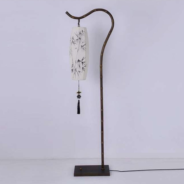 Traditional Chinese Zen Bamboo Floor Lamp