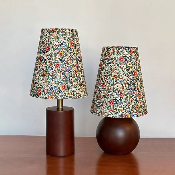 Pastoral Floral Print Fabric Table Lamp