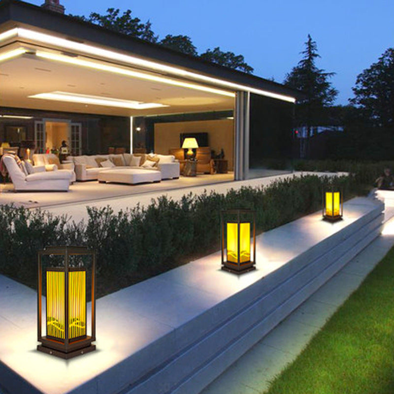 Stainless Steel Imitation Marble Outdoor Light
