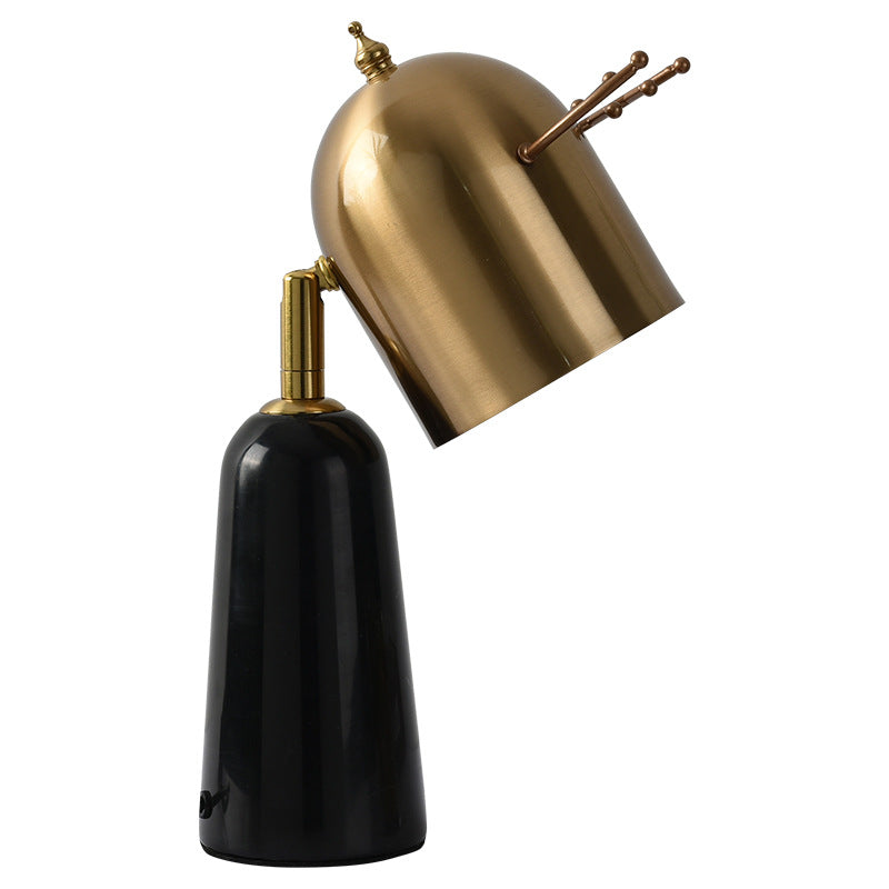 Antler Iron Marble Melting Table Lamp