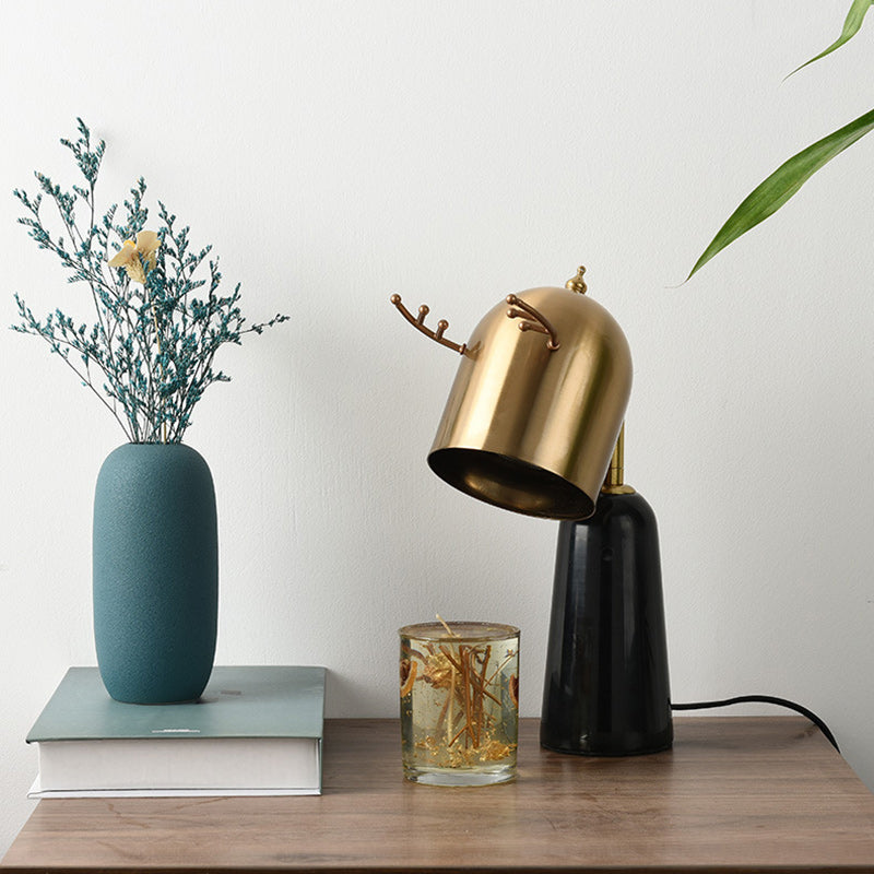 Antler Iron Marble Melting Table Lamp
