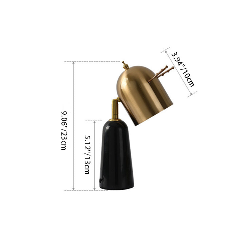 Antler Iron Marble Melting Table Lamp