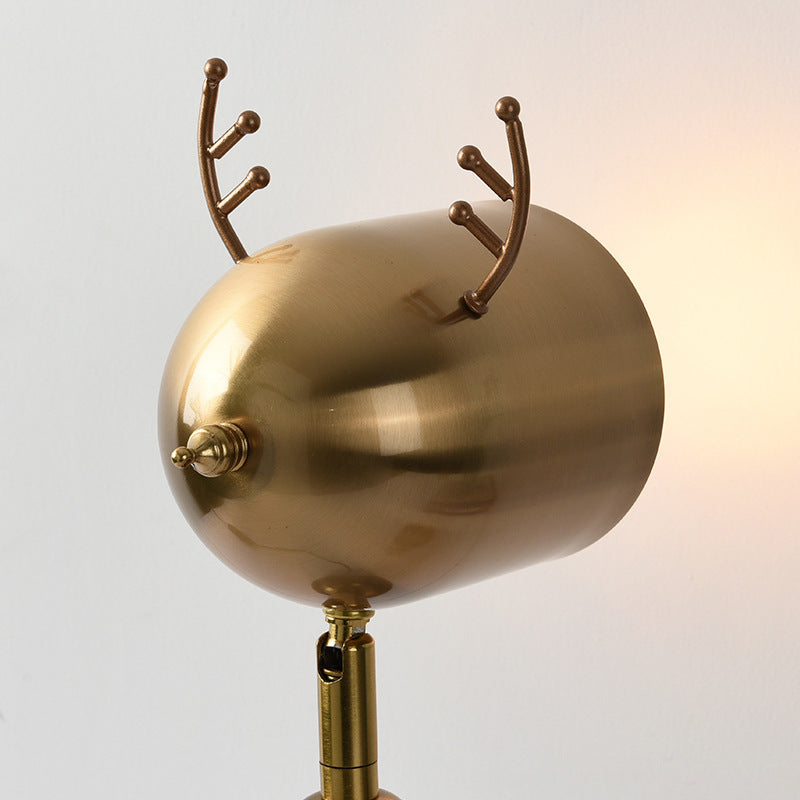 Antler Iron Marble Melting Table Lamp
