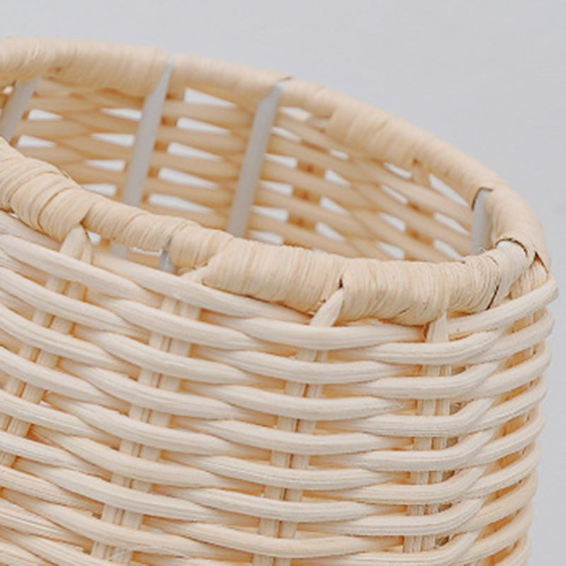 Rattan Weaving Iron Vase Table Lamp