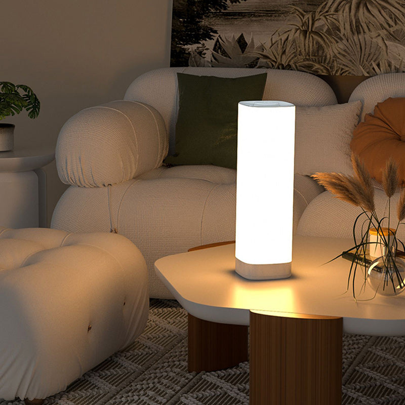 Acrylic Column Bedroom Table Lamp