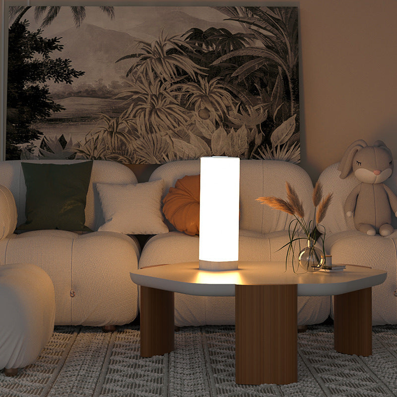 Acrylic Column Bedroom Table Lamp