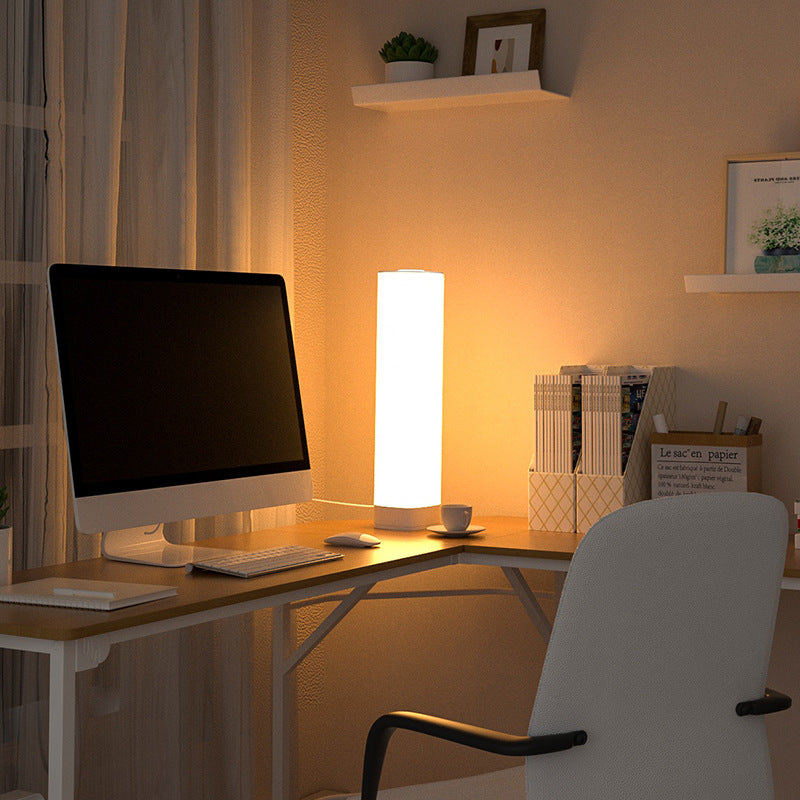 Acrylic Column Bedroom Table Lamp