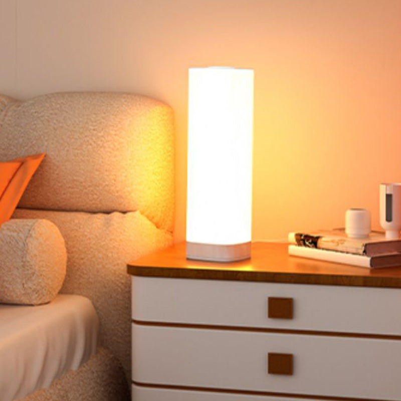 Acrylic Column Bedroom Table Lamp
