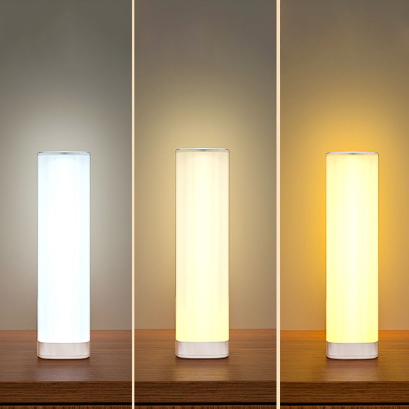 Acrylic Column Bedroom Table Lamp