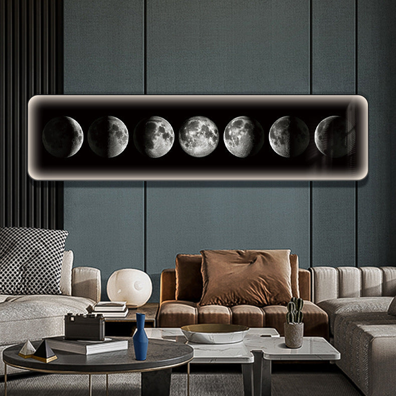 Earth Moon Acrylic Round Wall Lamp