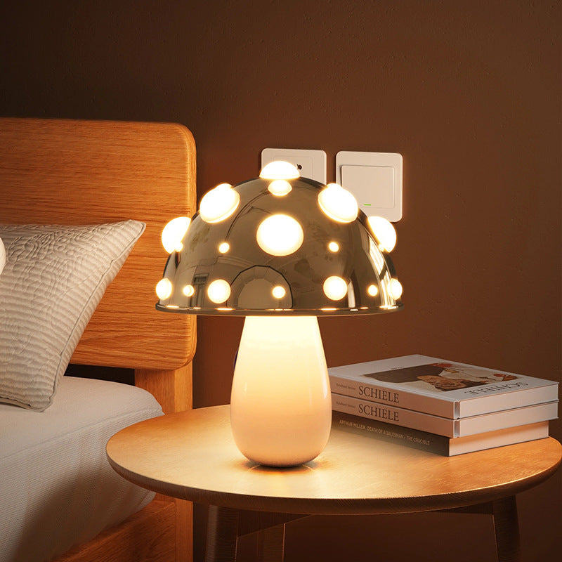 Iron PC Mushroom Decoration Table Lamp