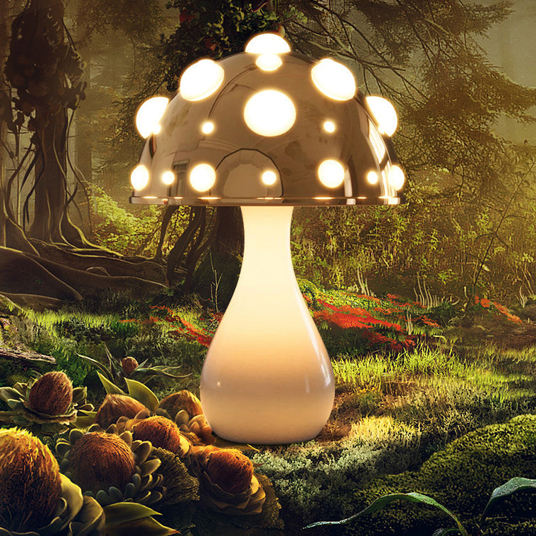 Iron PC Mushroom Decoration Table Lamp