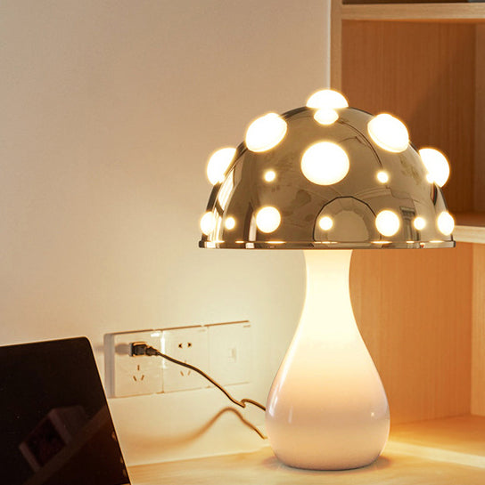Iron PC Mushroom Decoration Table Lamp