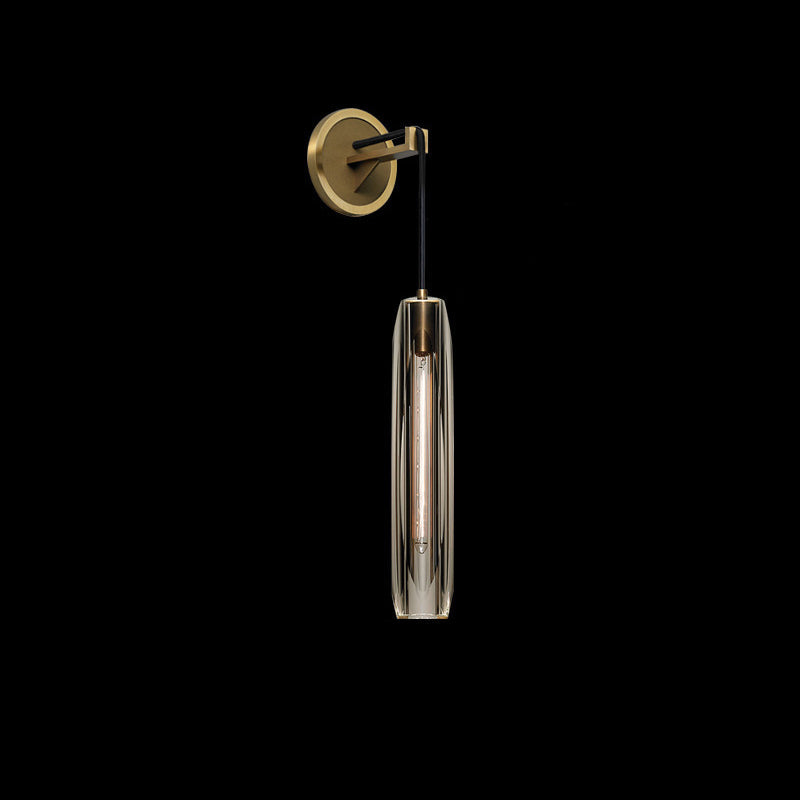 Full Copper Crystal Stone Wall Lamp