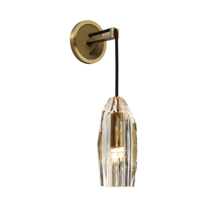 Dazzling Crystal Stone Copper Wall Lamp