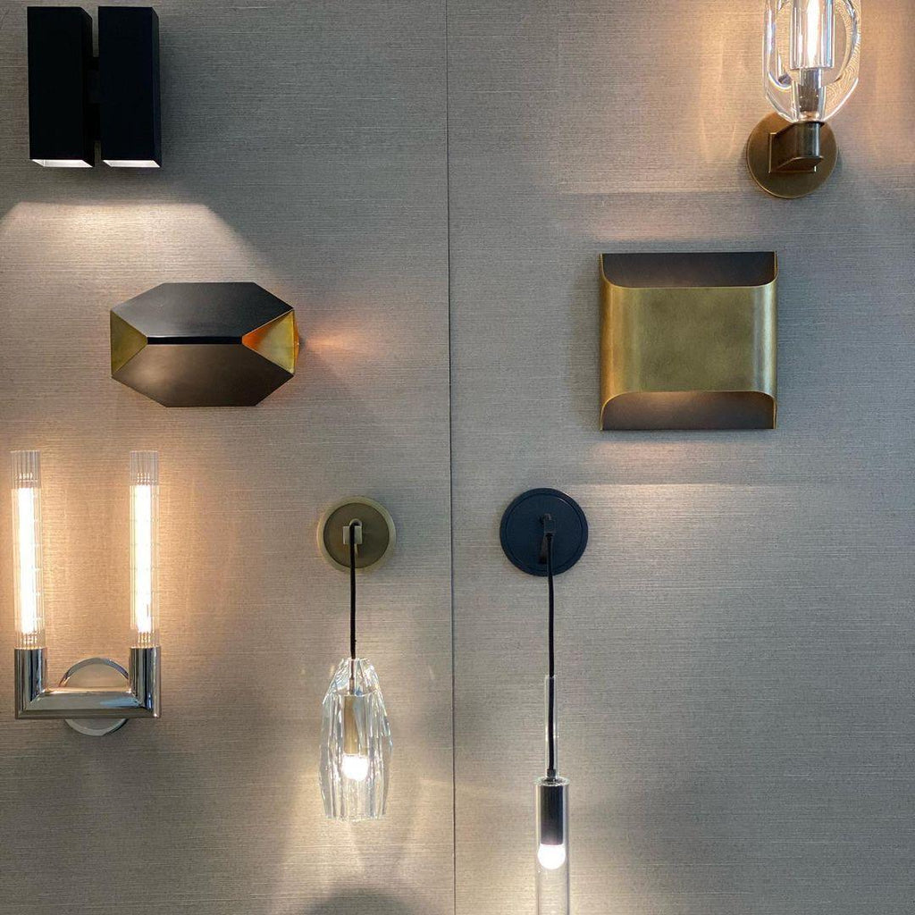 Dazzling Crystal Stone Copper Wall Lamp