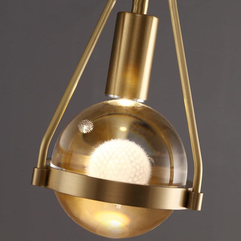 Shiny Raindrop Crystal Brushed Wall Lamp