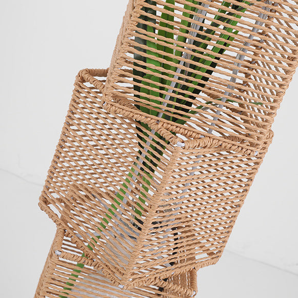 Plant Decoration Rattan Weaving Floor Lamp