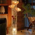Plant Decoration Rattan Weaving Floor Lamp