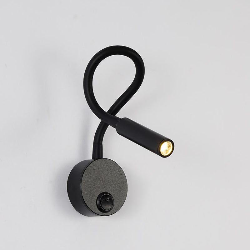 Iron Round Flexible Bending Wall Lamp