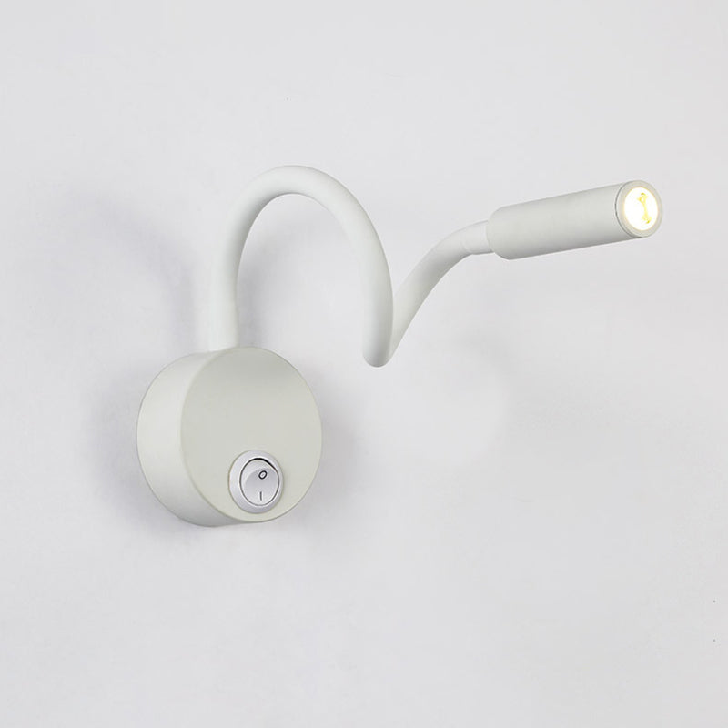 Iron Round Flexible Bending Wall Lamp