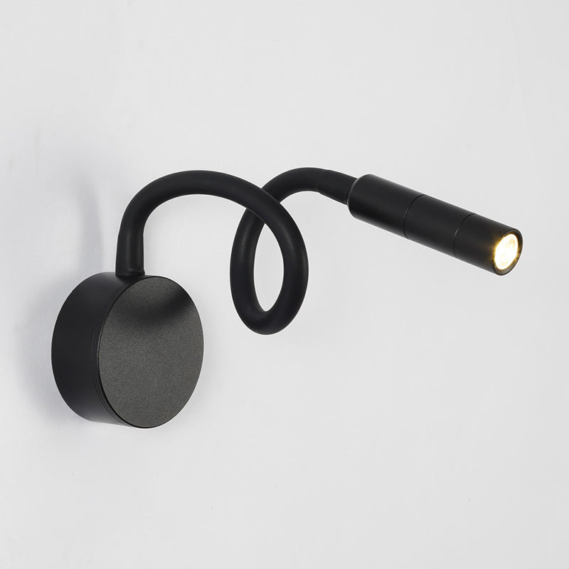 Iron Round Flexible Bending Wall Lamp
