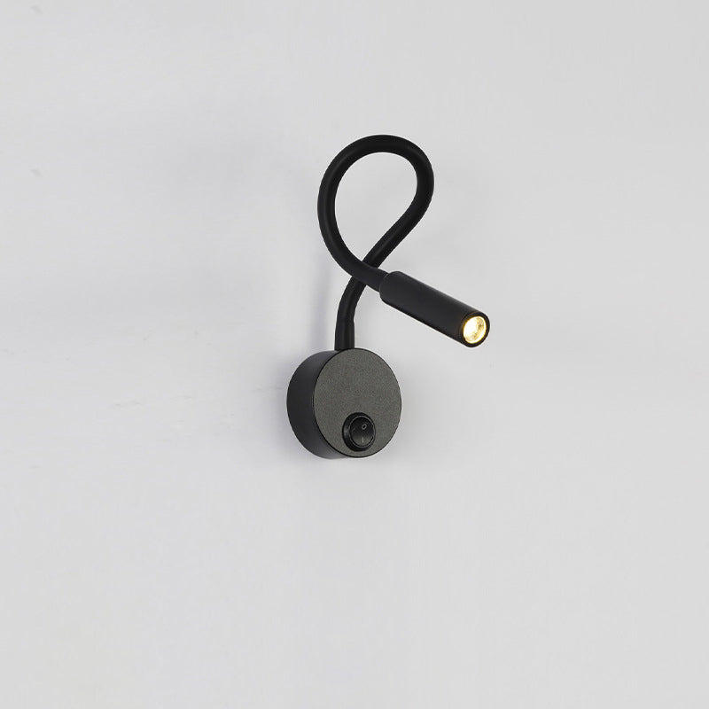 Iron Round Flexible Bending Wall Lamp