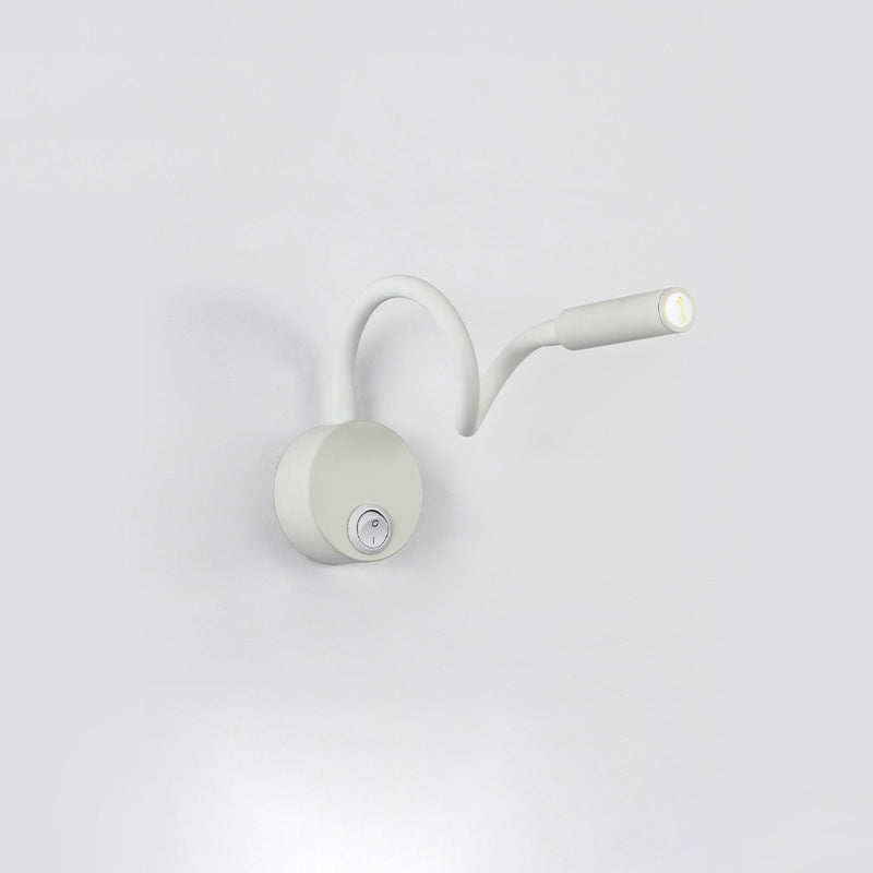 Iron Round Flexible Bending Wall Lamp