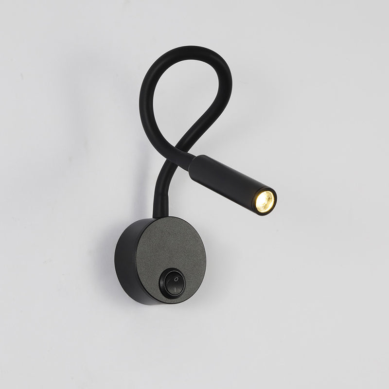 Iron Round Flexible Bending Wall Lamp