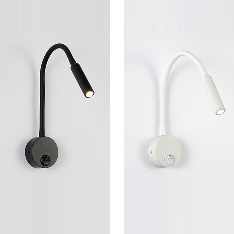 Iron Round Flexible Bending Wall Lamp