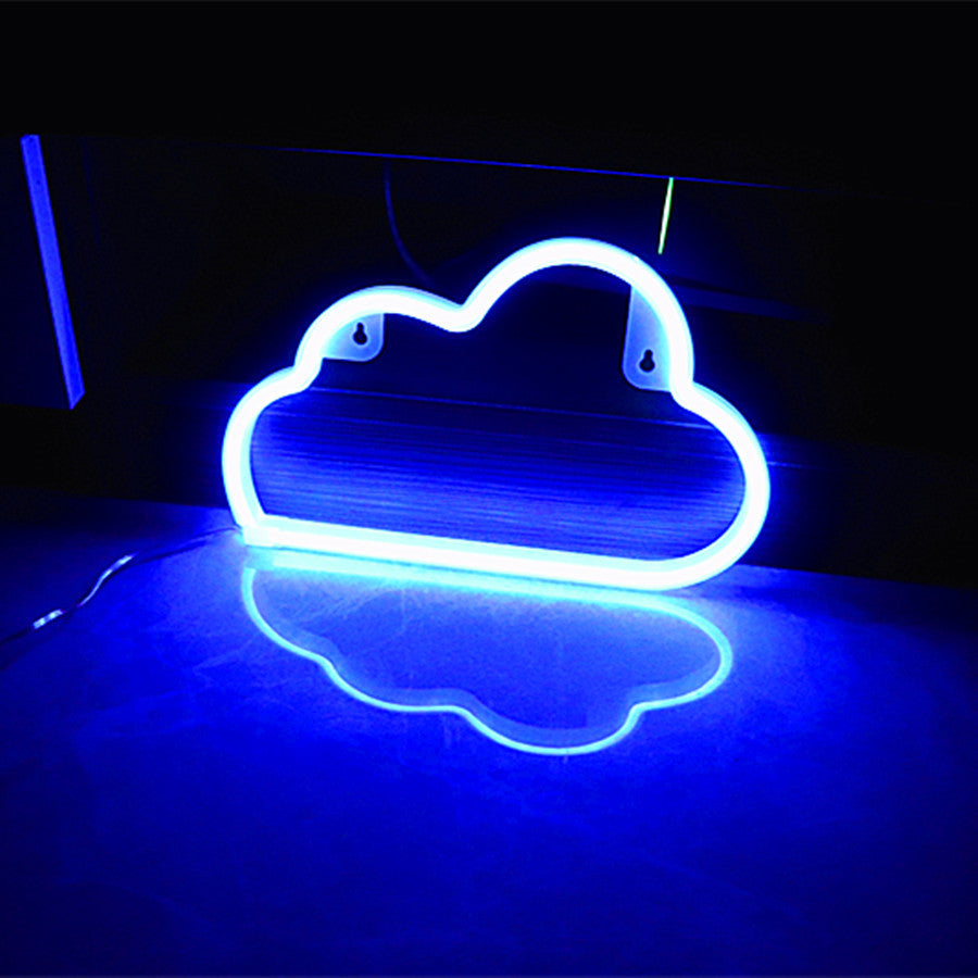 Bright Neon Cloud PVC Table Lamp