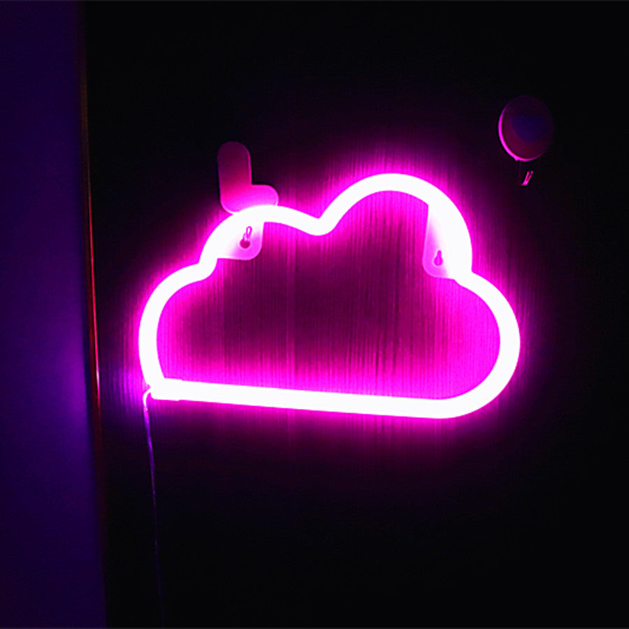 Bright Neon Cloud PVC Table Lamp