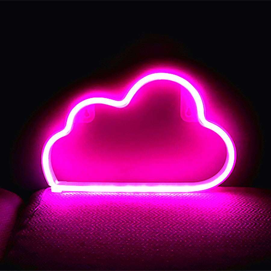 Bright Neon Cloud PVC Table Lamp