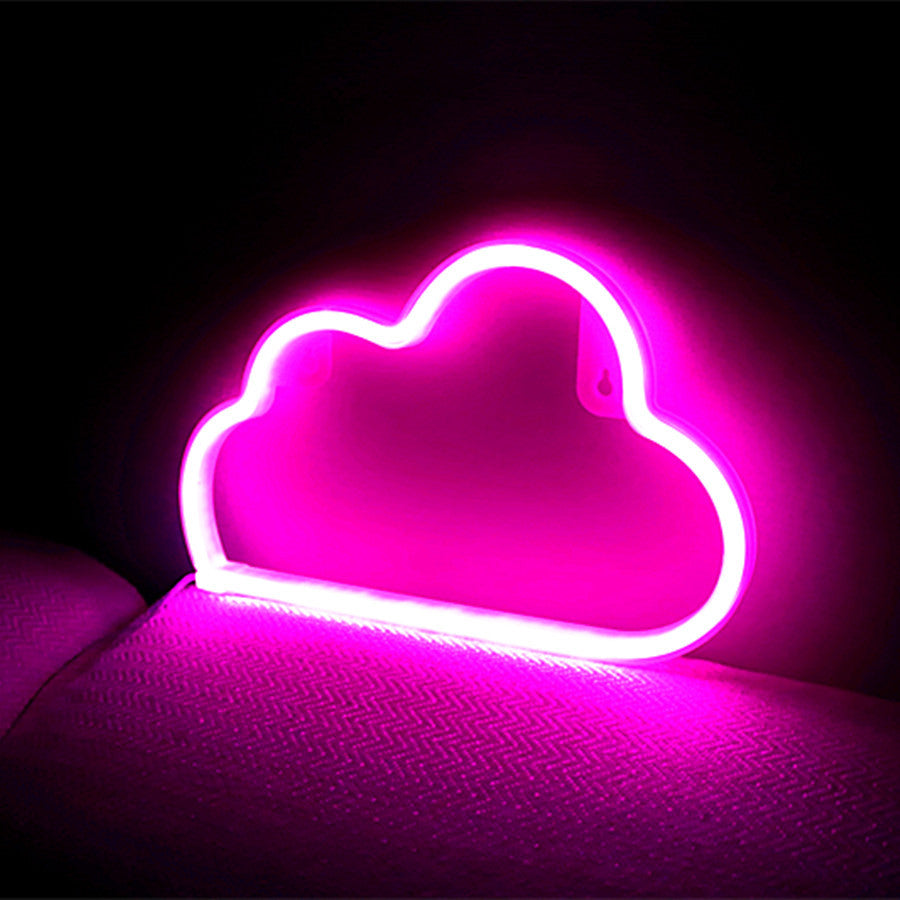 Bright Neon Cloud PVC Table Lamp