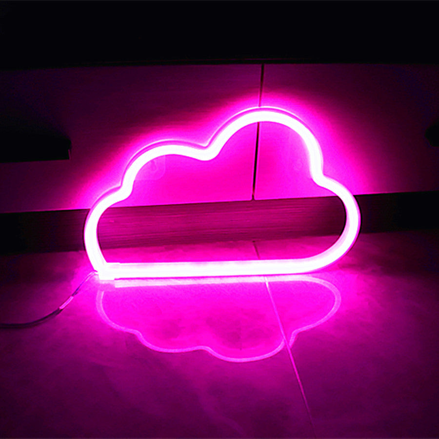 Bright Neon Cloud PVC Table Lamp